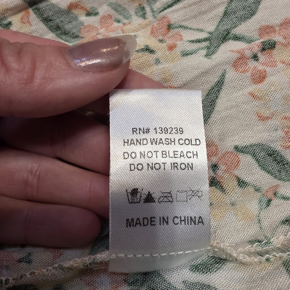 Pomander Place Bermuda Blossom Kenzo Mini Dress- L - Picture 11 of 13